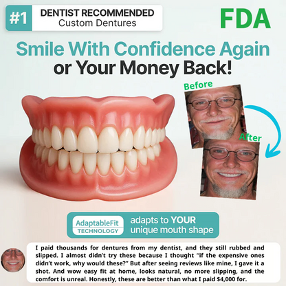 2026 Hot Sale Ends Today: 70% OFF!  Custom Custom-Fit Full Functional DenturesMake you more confident – Made in the USA