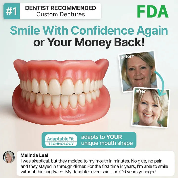 2026 Hot Sale Ends Today: 70% OFF!  Custom Custom-Fit Full Functional DenturesMake you more confident – Made in the USA