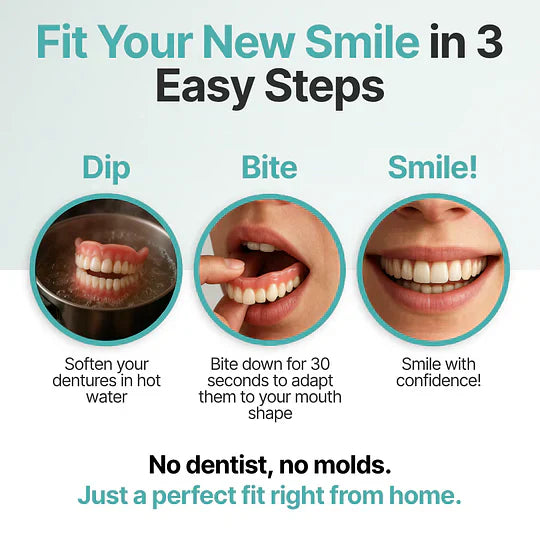 --🦷 HazyGalaxy™ Custom-Fit Dentures ⏰ ENDS TODAY   70% OFF | Smile with Confidence